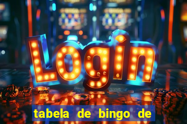 tabela de bingo de 1 a 100